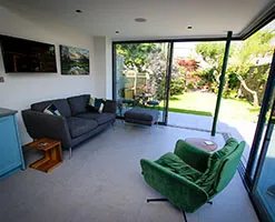 glass extension furniture