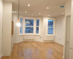 room with wooden floor