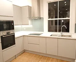 kitchen with large window